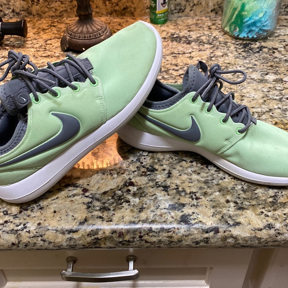 Mint green nikes